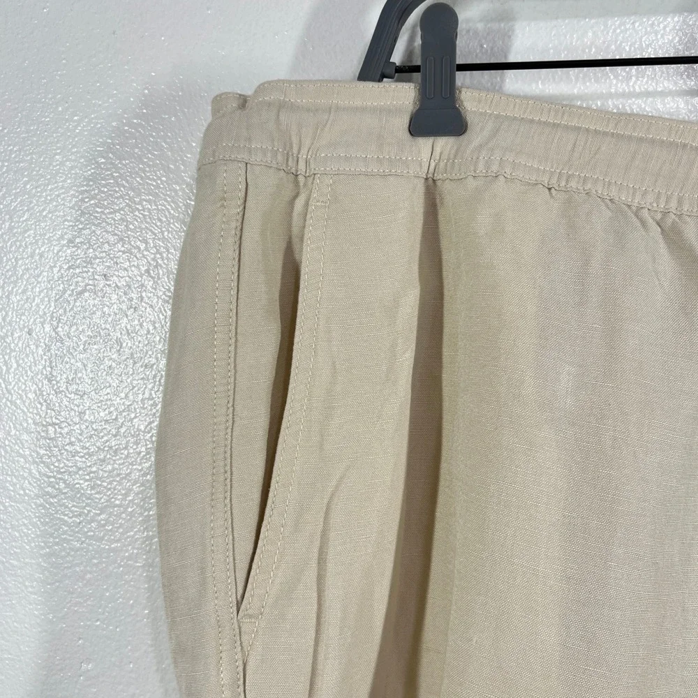 Cubavera Linen Blend‎ Cargo Shorts Relaxed Fit Drawstring Waist XL Outdoors